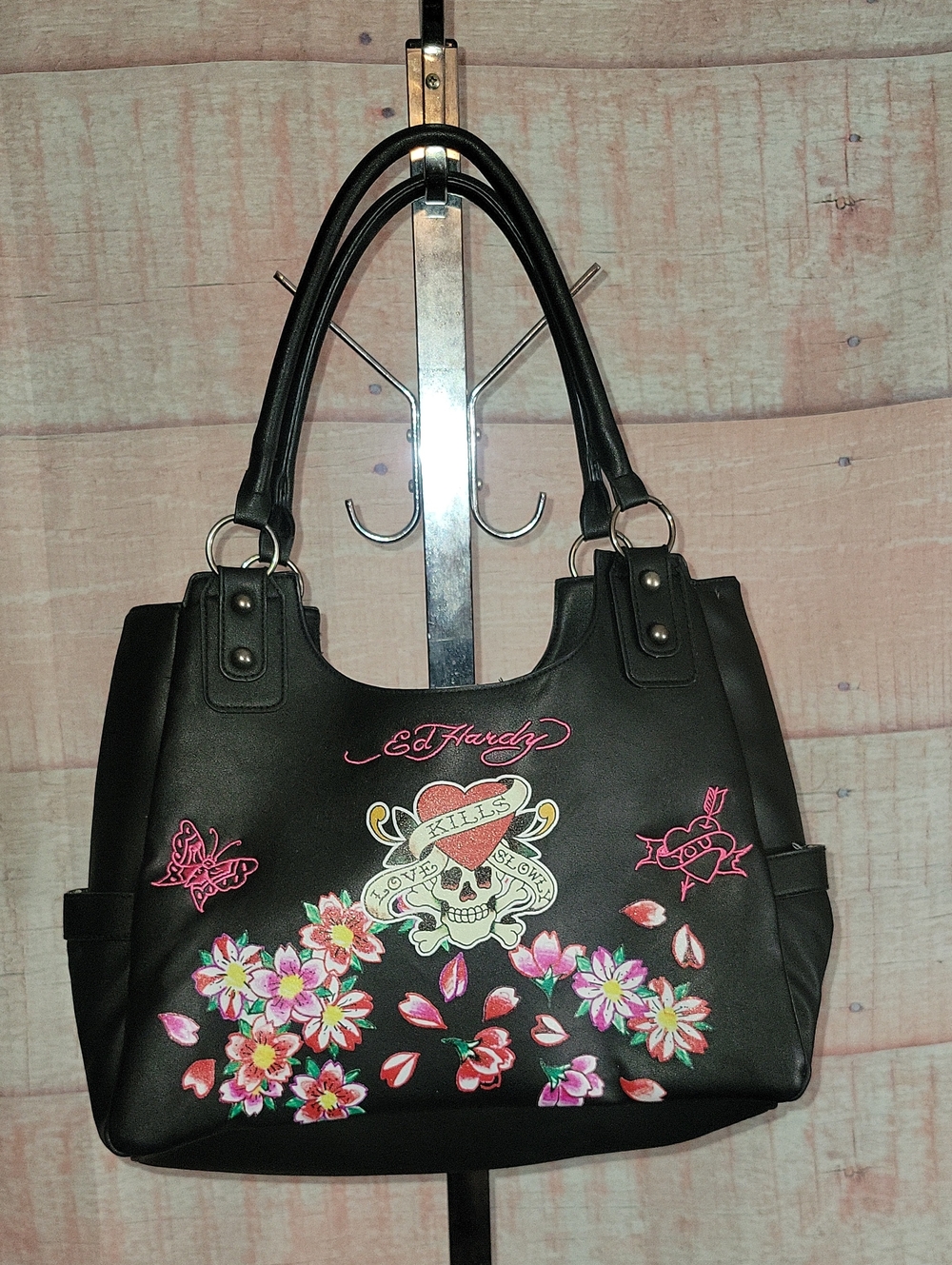 Ed Hardy Floral Handbag